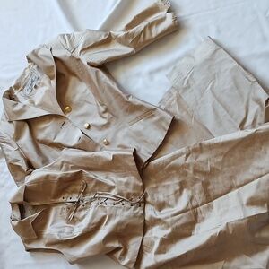 Victoria Pappas Silk Sleeveless Corset 3pc Set